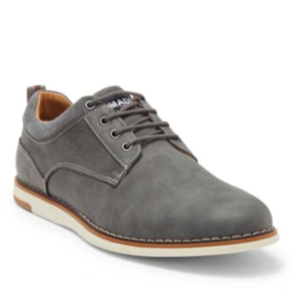 Madden by Steve Madden Men's Lairre Plain Toe Derby Office Classic Grey 14